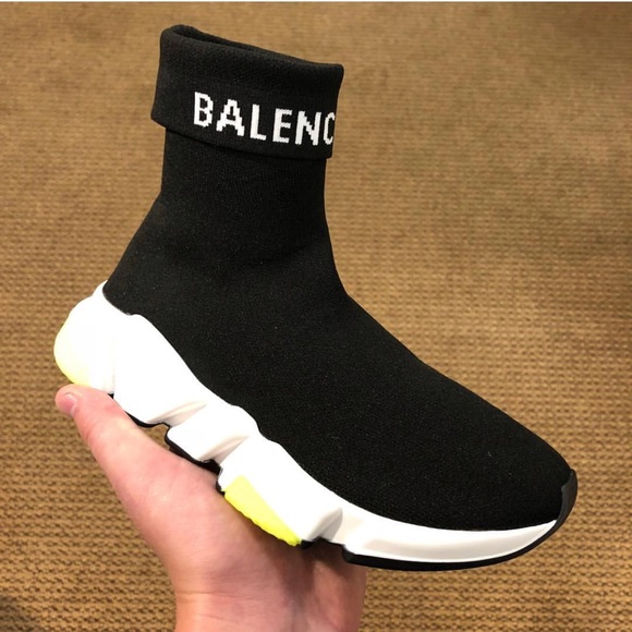 balenciaga logo sock sneakers